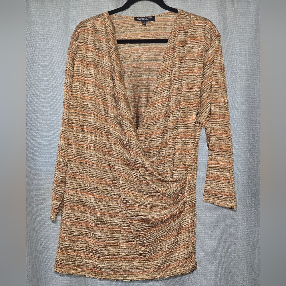 Multicolor Drape Front Top